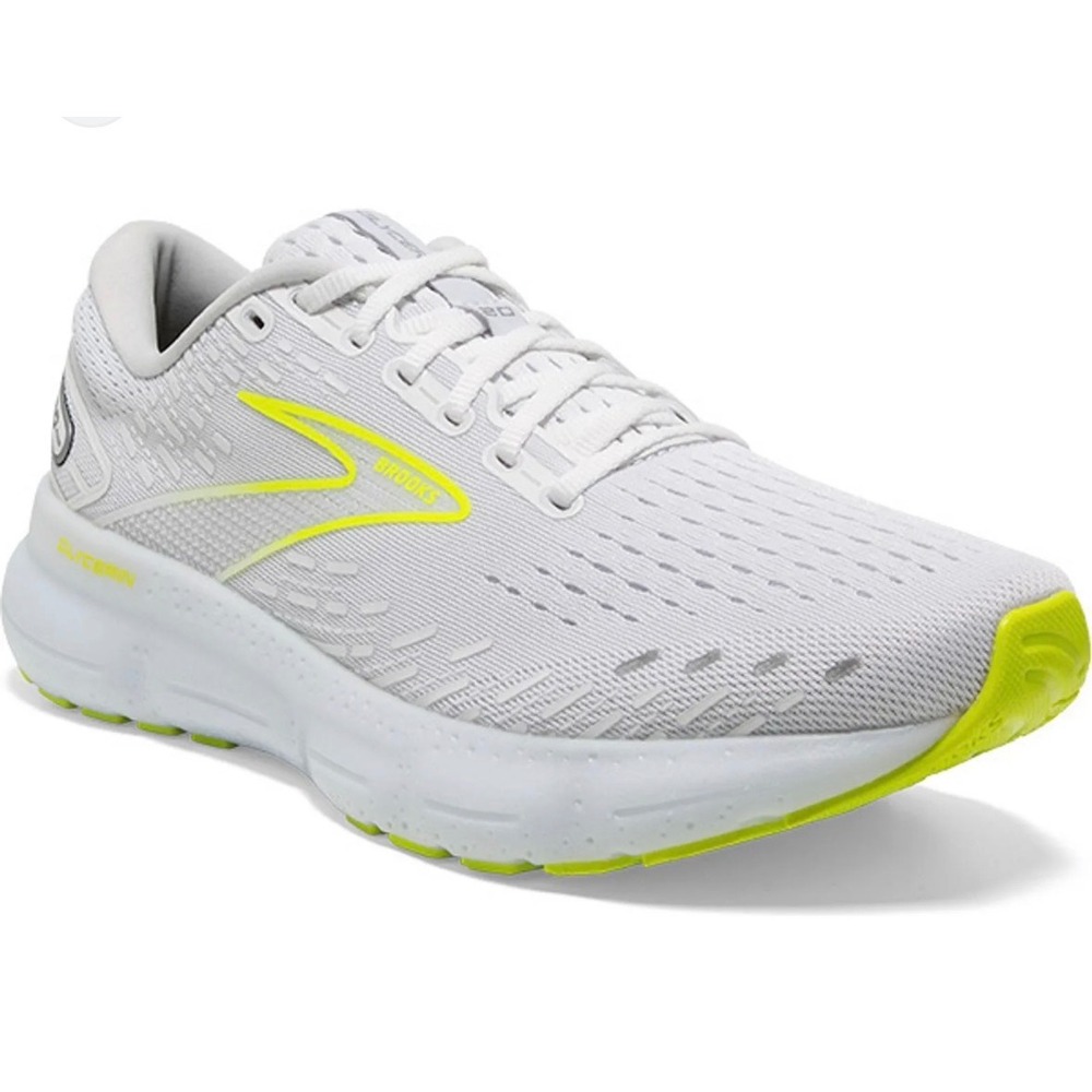 Brooks Glycerin GTS 20 Mens 11 Running Shoes White Yellow